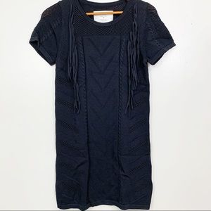 Fine Collection Fringe sweater dress size XS